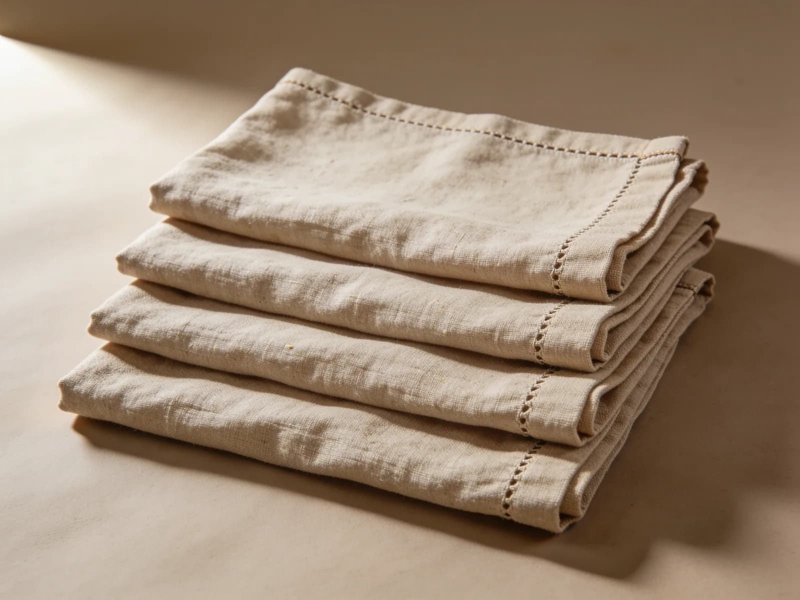 Campo Napkins, Set of Four — Stonewashed linen, 45 cm, mitred hem